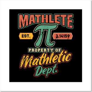 Mathlete Mathletic Department Math PI Posters and Art